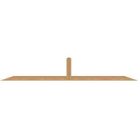 Ekena Millwork Portland Timber Gable Bracket, Western Red Cedar, 108"W x 18"H x 3 1/2"D x 3 1/2"F, 4/12 Pitch GBW108X18X0404POR00SWR